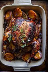 Apricot Dijon Roast Chicken Heather Christo Roast Chicken Recipes Poultry Recipes Recipes