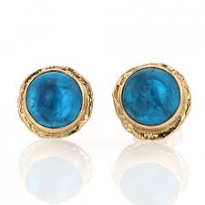 Maybe you would like to learn more about one of these? Jamie Joseph Round Apatite Gold Post Earrings At Voiage Jewelry