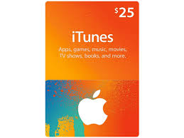apple itunes gift card 25 usd digital
