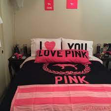 Bedding set luxury pink love family set sheet duvet cover pillowcase ,bed set. Trade Siciliancarina Vs Queen Bed Set Queen Bedding Sets Pink Room Decor Bedding Sets