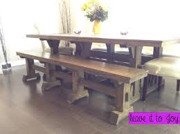Extension table two extra leaves arne vodder rosewood is characterized by medium hardness and beautiful rose color. Leave It To Joy Triple Pedestal Wide Farmhouse Table Ana White