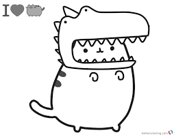 Maybe you would like to learn more about one of these? I Heart Pusheen Dino Coloring Page Dinosaur Coloring Pages Coloring Pages Cute Pusheen Coloring Pages