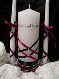 Black And Red Goth Unity Wedding Candle And By Yurspecialday 35 00 Hochzeit Einheit Kerzen Dunkle Hochzeit Rote Hochzeit