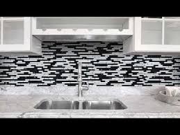 In this example, we have arabescus white marble countertops and backsplashes, with beautiful white, gray and black streaks strewn all across the surface. Black Gray And White Backsplash Tile Youtube