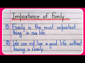10 lines on importance of family essay | Essay on Importance of ...