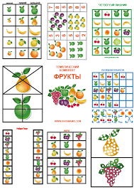 развитие ребенка от 2 до 3 лет практическое пособие Tematicheskij Komplekt Frukty Materialy Montessori Razvivayushie Uprazhneniya Frukty