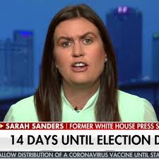 Since she left the west wing, sarah huckabee sanders, it has been assumed, would be running for office in her home state, perhaps as a senator, or maybe even the governorship, an office once held by her father, mike huckabee, and former president bill clinton. Trump Not Even Considering Working With Democrats If He Loses Sarah Sanders Says Predicting Transition Madness