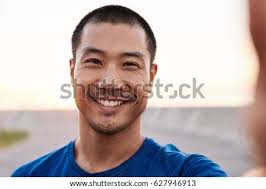Image, Stock Photo Happy ethnic man with monkey in jungle