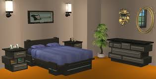 Easy diy wooden bed frame platform made from framing lumber. Mod The Sims Ts3 Ts2 Design High Tech Stuff Bedroom
