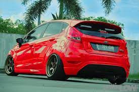 Stanced Red Ford Fiesta By Ericko Pandu Ford