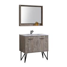 Most round sinks are 16 to 20 inches in diameter most bathroom countertops are 31 inches high, a standard for kitchen countertops as well. Bosco 36 Modern Bathroom Vanity W White Countertop