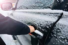 Spray the mixture onto icy car windows. How To Unfreeze Car Doors