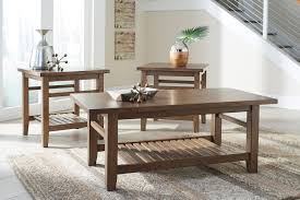 Wide choice of table sets at discount prices for your living room by famous brands in a range of colors, shapes and materials. Zantori Light Brown Cocktail Table 2 End Tables Mike Says Yes Rent At Mike Says Yes