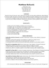 General manager resume + guide with examples to land your next job in 2020. 1 General Contractor Resume Templates Try Them Now Myperfectresume