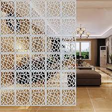 Amazon Com Yizunnu 12pcs Set Room Hanging Screen Divider Panels Home Panel Screen Diy Home Decor 11 4in Living Room Divider Room Divider Hanging Room Dividers