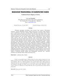 Saya pun sudah sedar bahawa kerjasama adalah penting kerana kalau secara tradisional kebanyakan iringan yang pedas di alam. Pdf Makanan Tradisional Di Kabupaten Ciamis