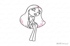 How To Draw A Bratz Doll Using A Pencil Dramatic eye makeup dramatic eyes bratz doll barbie dolls diva dolls dc superhero girls dolls long pink hair bratz girls porcelain dolls for hello all you dragoart fiends, today we are going to learn how to draw an interesting character. how to draw a bratz doll using a pencil