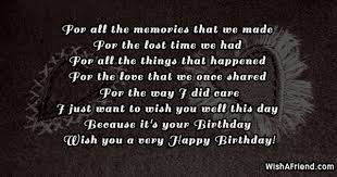 Check spelling or type a new query. Birthday Messages For Ex Boyfriend