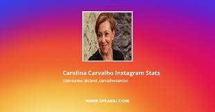 Maybe you would like to learn more about one of these? Carolina Carvalho Instagram Followers Statistics Analytics Speakrj Stats
