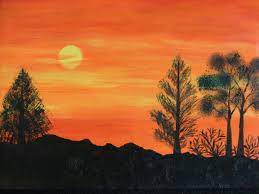 Acrylics On Canvas Landscape Painting Landscape Paintings Scenery Paintings Watercolor Paintings For Beginners