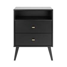 Black Nightstands Bedroom Furniture The Home Depot