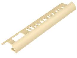 Pvc round edge trim are very flexible to cover every corner of the drywall. Tile Trim Soft Cream 9mm Round Edge Pvc Homelux 1 2m