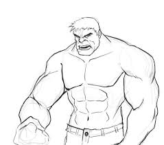 How To Draw Hulk Easy Cartoon Drawings Drawing Superheroes Marvel Drawings