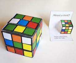 A blank 3x3 rubik's cube, ideal for personalising your own cube or adding the stickers manually. Printable Easy Paper Rubik S Cube Diy Template To Download Geschenke Fur Manner Geschenke Wurfel