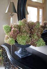 Let It Dry Hydrangea Arrangements Dried Hydrangeas Centerpiece Dried Hydrangeas