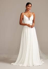 Need A Wedding Dress Asap Here S Where You Can Buy One Now Green Wedding Shoes In 2020 Davids Bridal Wedding Dresses Petite Wedding Dress Spaghetti Strap Wedding Dress