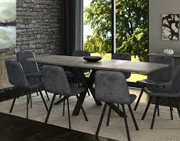 We have many extending designs in oak, high gloss and even contemporary glass dining tables that'll look right at home in a modern dining room. Titan Extending Dining Table Set 6 Grey Dining Chairs Furniture World