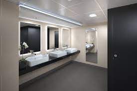 We find commercial bathrooms in different settings including malls, learning institutions, hospitals, etc. Small Commercial Bathroom Design Novocom Top