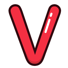Letter Red V Alphabet Letters Icon Free Download