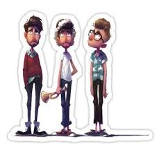 So You Just Gonna Bring Me A Birthday Gift Vine Lyrics Drawing Cartoons Ajr Cartoon Sticker This Is An Edit Of The Original Ajr Cartoon Designed By John Lorren Also Buy This Ar Cartoon Drawings Cartoon Stickers