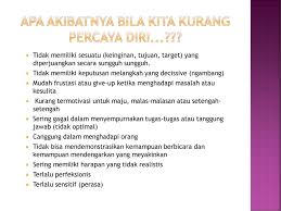 Kurang keyakinan diri dalam kelas. Percaya Diri Disusun Oleh Maria N Florinda Ppt Download
