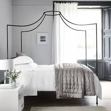 Black Metal 4 Poster Bed Frame Beaumont Four Poster Bed Beds The White Company White Metal Bed White Metal Bed Frame Four Poster Bed