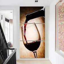 Chateau Wine Spirit Drinks Vineyard Canvas Wine Glass Art Wine And Canvas Wine Painting