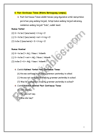 Kalimat merupakan bentuk bahasa yang diawali dan diakhiri kesenyapan bunyi, sehingga memiliki informasi yang lengkap. Tenses In English Language Esl Worksheet By Riohoundukai