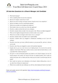 Being a branch manager assistant develops and maintains dealer relationships, collects loans, and closes loans. 20 Tough Branch Manage Interview Questions And Answers For 2021