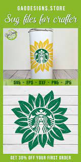 Sunflower Starbucks Coffee Svg File Starbucks Coffee Cutfile Custom Starbucks Logo Silhouette Cameo Cricut Diy Instant Download Starbucks Logo Starbucks Art Starbucks Diy