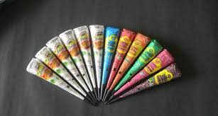 6 White 6 Colour Henna Cones Mehandi Cones Temporary Tattoo Henna Cones Henna Kit Henna Ink