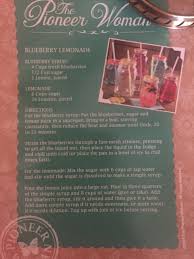 Pioneer Woman Blueberry Lemonade Recipe Blueberry Lemonade Recipes Lemonade Recipes Grape Lemonade Recipe