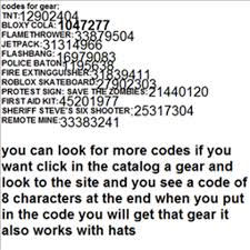 For more roblox codes check roblox music ids and roblox promo codes list. Boombox Gear Codes For Roblox Robux Hack Http Pastebin Download 420 420 Roblox Gear Ids 37arts Net