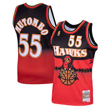 Women's mitchell & ness wilkins retro swingman. Atlanta Hawks Dikembe Mutombo Hardwood Classics Road Swingman Jersey Mens