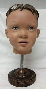 Vintage 1930 S Small Child S Mannequin Head Store Advertising Display Oddity Child Mannequin Mannequins Mannequin Heads