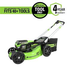 I guess you also think like me. Greenworks Pro 60 Volt Max Brushless Lithium Ion Self Propelled 21 In Cordless Electric Lawn Mower In The Cordless Electric Push Lawn Mowers Department At Lowes Com