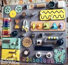 Baby Activity Toy Busy Toddler Toy Construction Board Activity Board Toddler Busy Board Sensory Baby Activity Board Baby Activity Toys Busy Boards For Toddlers