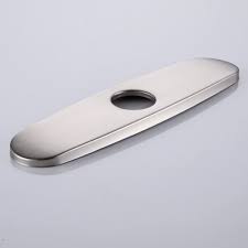 brushed nickel sink hole cover deck plate