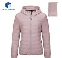 Women's Winter Coat Screen Print Puffer Down Jacket for Hiking Travel Snow
