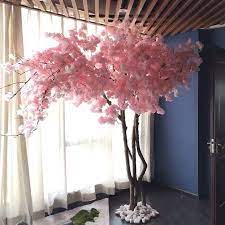 Natural Looking Cherry Tree Artificial For Interior Decor Artificial Cherry Blossom Tree Cherry Blossom Tree Blossom Trees